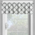thumbnail image 2 of Ambesonne Geometric Valance Pack of 2, Minimalist Fashion, 54"X18", Black White, 2 of 5