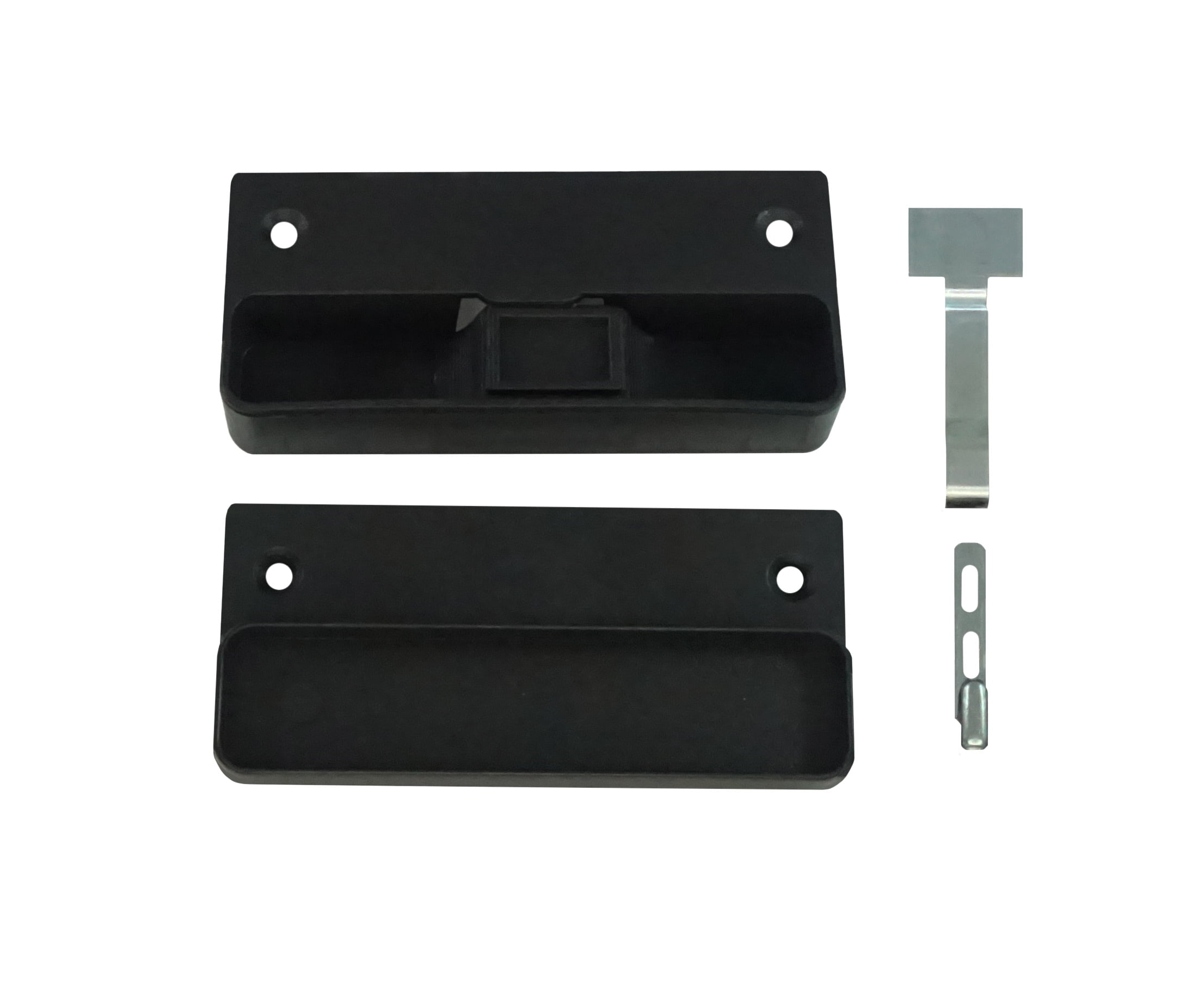 WRS 31/4" Sliding Screen Door Handle Assembly Black