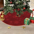 thumbnail image 4 of Dmlowu Christmas Tree Skirt - 35 inch Luxury Soft Plush Xmas Tree Skirt, Non Slip Wrink Proof Round Christmas Tree Skirts for Holiday Party Christmas Decorations, 4 of 6