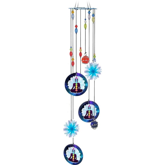 Spoontiques Decorative Chimes for Yard and Garden, Chakras Wind Chime