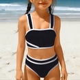 thumbnail image 5 of CCRFTGI Girls Swimsuits 10-12 Summer Two Piece Beach Swimwear Swimsuits Swimming Girls Fashion Bathing Suit Black 11-12 Years, 5 of 5