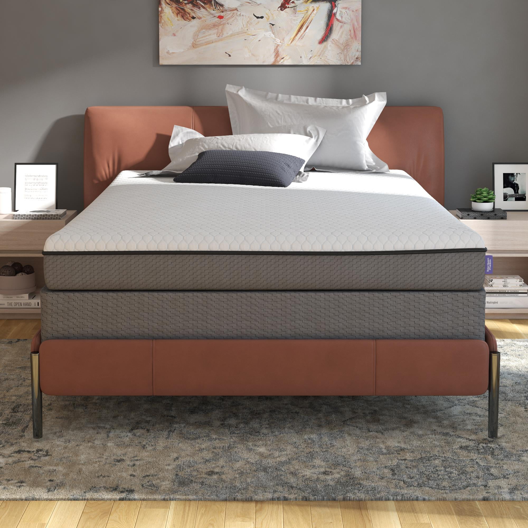 Better Homes & Gardens 6” Peaceful Purity Charcoal Gel Memory Foam