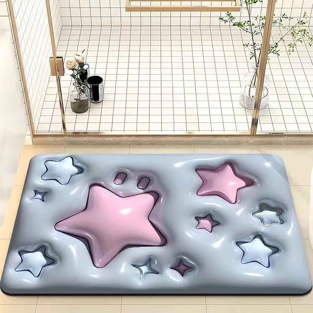 Ganfancp Efecto Lindo Alfombra de Piso de Baño, Puerta de Entrada de La Cocina, Estera Del Pórtico, Almohadilla de La Absorción de Agua Del Cuarto de Baño Del Hogar Ofertas Del Día Liquidación Una Al