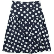 Juniors Dot Skirt With Pockets