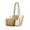 Apricot, variant on HUISZJ PU Leather Tote Handbag, Large Capacity Shoulder Bag, Retro Tote Bag for Work Travel Outdoor (Apricot)