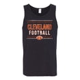 thumbnail image 2 of Wild Bobby Cleveland CLE Hometown City Football Fan Pride Sports Men's Graphic Tank Top, Black, Small, 2 of 6