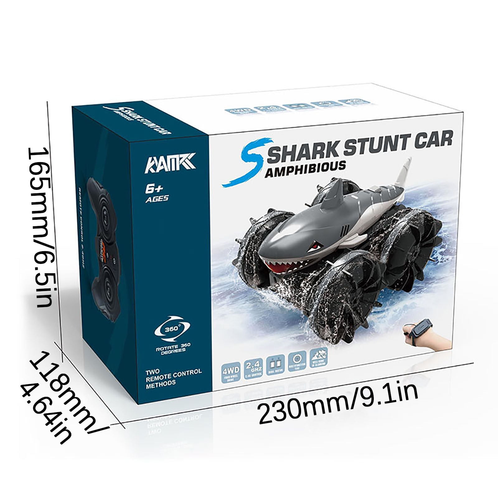 Grey High Speed Off Road Remote Control Vehicle With 4 Wheel Drive And Waterproof Hull For Pools