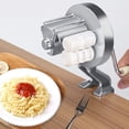 thumbnail image 1 of Manual Pasta Maker Aluminium Alloy Cavatelli Maker Machine Hand Crank Noodle Machine，Household Noodle Pasta Press Machine Kitchen Cavatelli Spaghetti Maker, 1 of 7