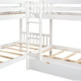 thumbnail image 6 of imerelez Twin L-Shaped Bunk bed with Drawers-Gray, 6 of 9