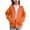 Orange, variant on Girls Zip up Jacket Solid Long Sleeve Athletic Oversized Cardigan Sweatshirts with Pockets Fall Fashion Active Hoodie Jackets