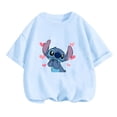thumbnail image 2 of Camiseta de manga corta con estampado de Stitch para niña, ropa de dibujos animados para niño de 3 a 12 años, camisetas de cumpleaños para niño, mono de camión para niño, 2 of 5