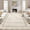 Beige, variant on COZONY 6'x9' Washable Scalloped Area Rug, Non-Slip Low Pile Carpet, Stain-Resistant Geometric Floor Mat for Bedroom, Brown