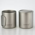 thumbnail image 4 of Outdoor Titanium Mug Double Wall Titanium Water Cup Coffee Tea Mug With Lid For Home Outdoor Camping Outdoor Tableware, 4 of 8