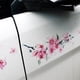 thumbnail image 5 of Pink Cherry Blossom Car Sticker Car Decals Blossoms Sticker Car Decor Paper Car Flowers Window（25cm x 24cm）, 5 of 5