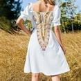 thumbnail image 5 of Dashiki White Dress women formal occasion dresses summer dress woman 2024 trendy, 5 of 7