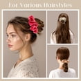 thumbnail image 2 of Ligas para Cabello, Hair Scrunchies para Pelo de Moda Estilo Clásico para Mujeres Coletero Banda Elástico Satén Suave para Todo Tipo de Pelo -12 Pcs, Estilo H, 2 of 4
