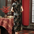 thumbnail image 4 of Krdevn Robe Cheongsam Imprimée Automne Hiver Élégante Robe de Soirée Formelle pour Femmes Style Rétro Classique Tenue de Fête, Taille : TG, 4 of 4