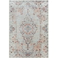 thumbnail image 2 of Mark&Day Washable Rugs, 2x3 Westside Traditional Light Gray Area Rug, Grey Orange Pink Carpet for Living Room, Bedroom or Kitchen (2' x 2'11", Machine Washable), 2 of 7