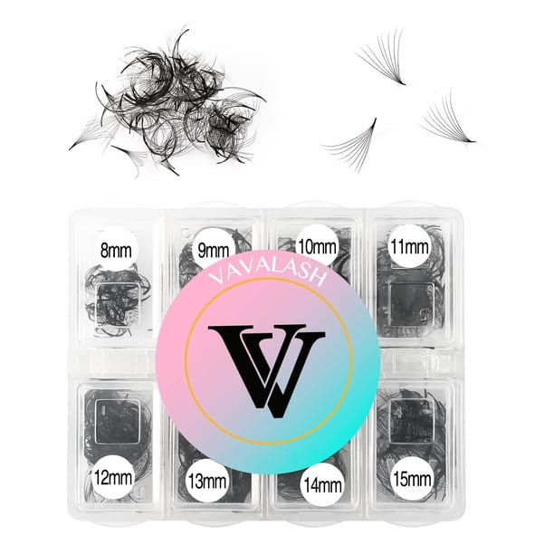 Extensiones de pestañas VAVALASH 600 ventiladores prefabricados 5D-24D 8-15 mm