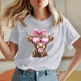 thumbnail image 2 of VKOYWKM Valentine's Day T Shirts Women Cute Love Heart Graphic Tees Short Sleeve Loose Fit Holiday Tops Spring T-Shirt Casual Crew Neck Romantic Valentine T-Shirts, 2 of 5