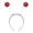 Red, variant on Kids Funny Alien Hair Hoop Headband for Theme Party Accessories Green Hair Hoop One Size