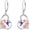 A01-Hummingbird, variant on Cat Drop Earrings for Women 925 Sterling Silver Heart Cat Earrings Black Kitten Jewelry Gifts for Mom Wife Sister