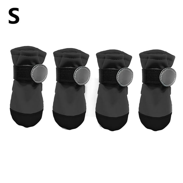 Durable All Weather Outdoor Pet Walking Shoes with Reflective Rain Boots and Superior Traction Sole Design for Maximum