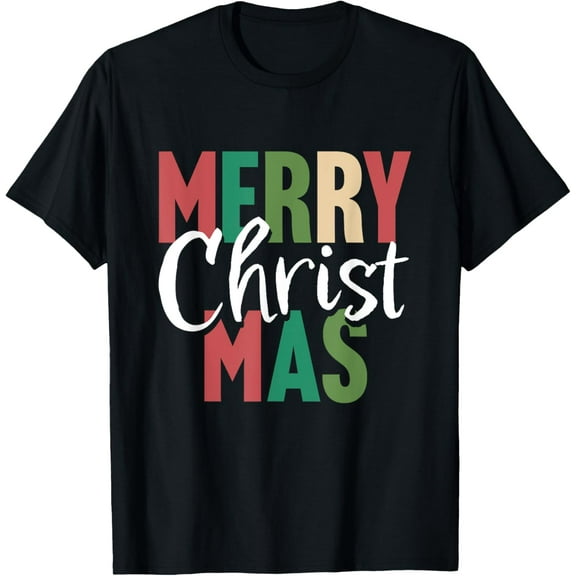Merry Christmas Shirt Women Men Boys Girls Merry Christ Mas T-Shirt