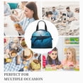 thumbnail image 7 of Fuzoiu Ocean Dolphin Fish School Print Insulated Lunch Bag for Women Men Large Reusable Lunch Box Adult Leakproof Portable Cooler Tote Bags for Work Picnic, 7 of 7