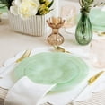 thumbnail image 2 of COMBO SET Ribbed Collection 10 Inches & 7 Inches Green Pearl Plastic Dishware: 24CT, 2 of 7
