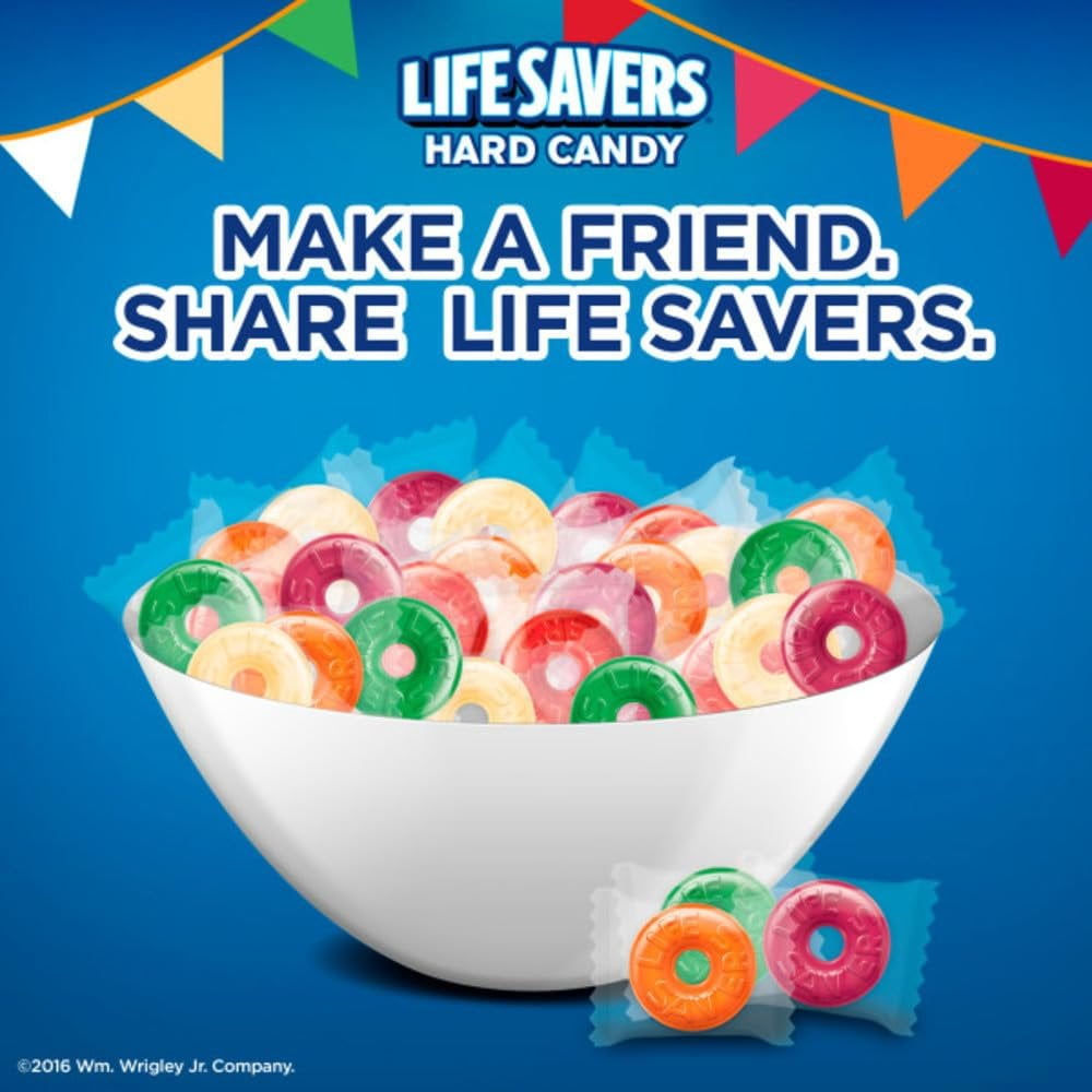 LIFE SAVERS 5 Flavors Hard Candy Bag, 6.25 ounce (Pack of 12)