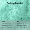 thumbnail image 7 of BLEUM CADE Luxury Fluffy Fuzzy Queen Bedding Comforter Cover Set,4 Pieces Shaggy Duvet Cover Set，Furry Plush Velvet Comforter Cover with Zip Closure,Queen,Green, 7 of 7