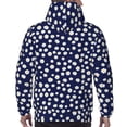 thumbnail image 7 of Rateoe Daisies Flowers Pattern Mens Hoodie, Pullover Hooded Sweatshirt, Kangaroo Pocket Hoodie Ideal for Daily Wear, Travel and Home-Medium, 7 of 7