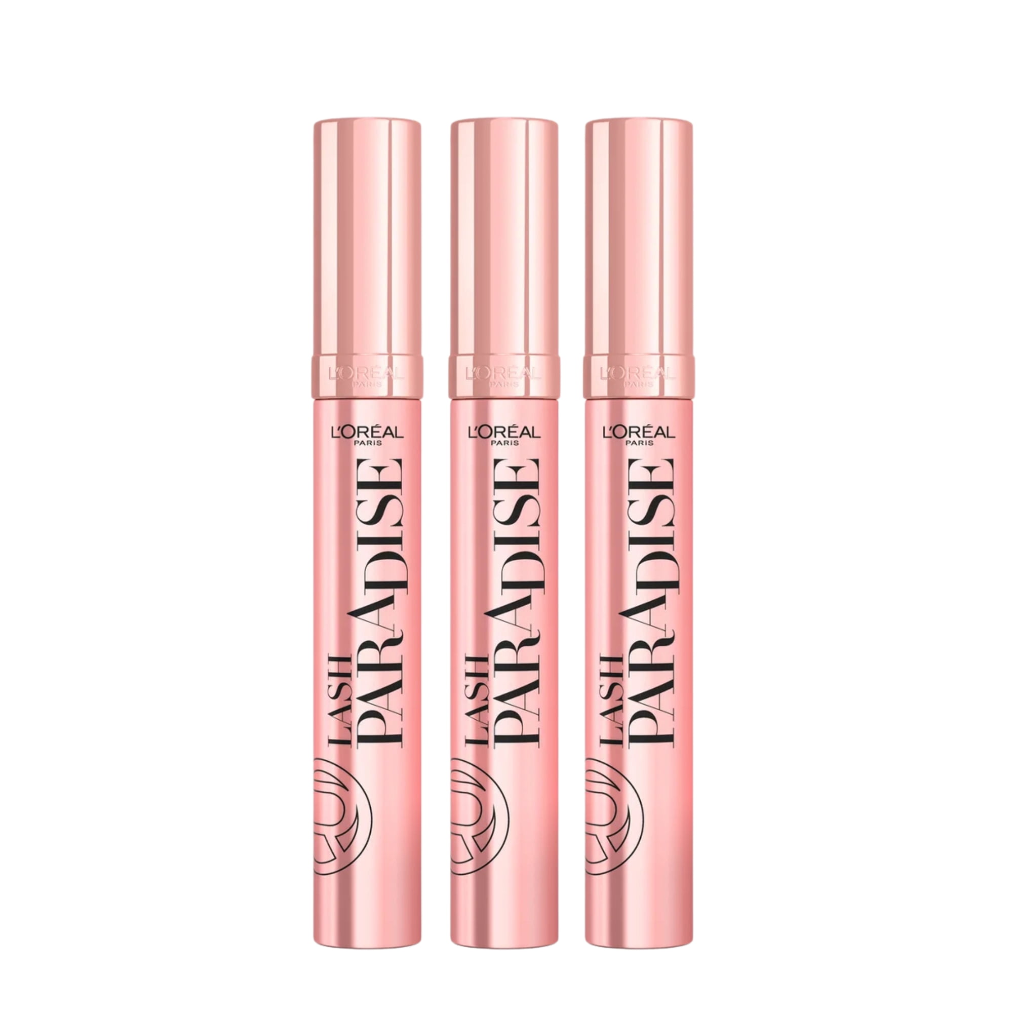L'Oreal Paris Voluminous Makeup Lash Paradise Volume Washable Mascara, Blackest Black, 0.28 fl oz each ( Pack of 3)