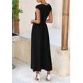 thumbnail image 2 of Vestido PRETTYGARDEN para mujer 2025, casual, casual, maxi negro, 2 of 9