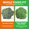 thumbnail image 7 of Fruit & Veggie Wash Powder, Natural Organic Produce Cleaner for Pesticides & Wax Removal, Gentle Enough for Baby Food, Fruit vegetable wash,Single Ingredient, 50 Washes, 4.2oz (120g), 7 of 7