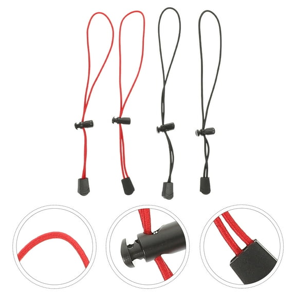 Topbathy 4PCS bungee cord backpack Red Plastic for Camping and Outdoor Use