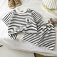 thumbnail image 2 of kpoplk Summer Toddler Baby Boy Girl Clothes Aunties/Mamas Boy Outfits 3 6 12 18 24 Months 2T 3T 4T Short Sleeve Tops Shorts Set 18-24 Months,Beige, 2 of 7