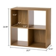 thumbnail image 6 of Mainstays 4 Cube Storage Organizer, Warm Walnut, 6 of 7