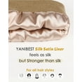 thumbnail image 3 of YANIBEST Womens Saitn Lined Khaki Knit Beanie Hat Acrylic Winter Hats for Women Men, 3 of 6