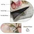 thumbnail image 6 of Round Rugs 5Ft, Pink Spring Floral Round Area Rug Washable Indoor Throw Carpet, Vintage Flowers Retro Botanical Soft Non Slip Circle Rug for Cabinet Bathroom Home Decor Aesthetic, 6 of 8