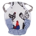 thumbnail image 1 of Delantal para mascotas, fijador de plumas, ala y espalda, protector de monturas de pollo para gallinas pequeñas y medianas, tipo A, borde azul, 1 of 13