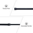 thumbnail image 6 of HONMEET 2Pcs Adjustable Black Tension Curtain Pole Steel Clothes Drying Rod for Home, 6 of 6