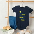 thumbnail image 6 of PACMAN Nom Nom Hungry Foodie Gamer Romper Boys or Girls Infant Baby Brisco Brands 12M, 6 of 7