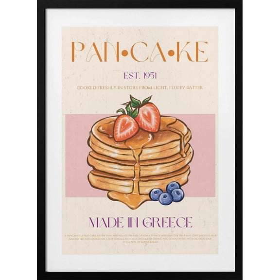 Pancake Framed Art Modern Wall Decor