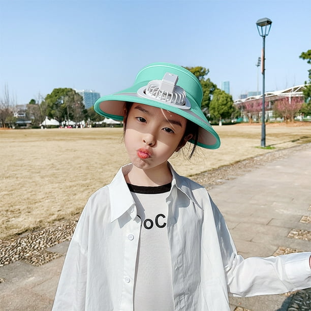 Chapeau Solaire à 4 Ventilateurs – UPF 50+, Large Bord, Idéal Pêche Et Plage