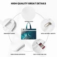 thumbnail image 5 of Kdxio Airplane Shark File Tote Document Bag Business Briefcase Bag Document Organizer Tote Briefcase for Letter A4 Files Business Teacher Office Bag, 5 of 8