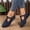 Blue, variant on YOUYEDIAN Loafers for Women Retro Wedge Heel Spring Fall Fashion Pointed Toe Shoes Warm Versatile Non Slip Soft Casual Shoes