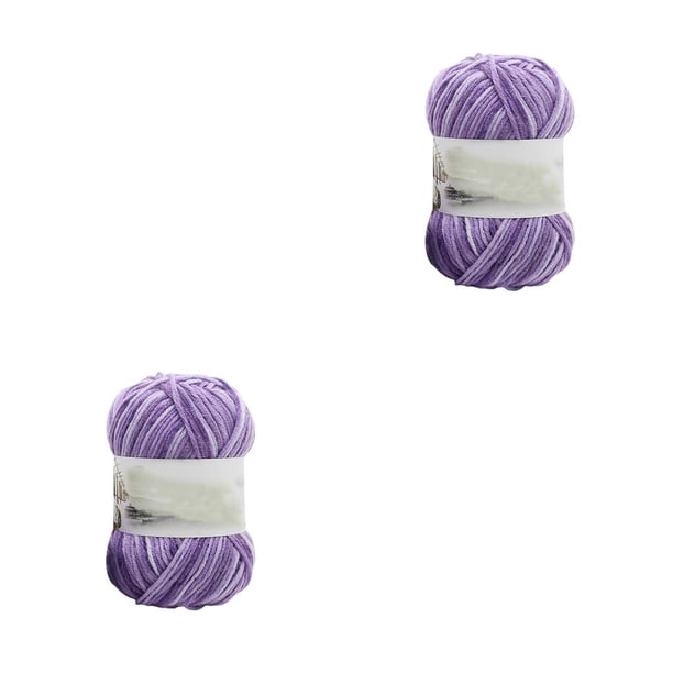 Inteprter Hilo de tejer de 5 hebras, hilo de algodón de leche tejido a mano DIY para chal, calcetines, sombrero, accesorio de tejido de ganchillo Type1 NO1 Inteprter CBP180005