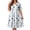 Floral Print, variant on Bxsruta Womens Casual Dress V Neck Short Sleeve Floral Print Flowy Sundress with Pockets